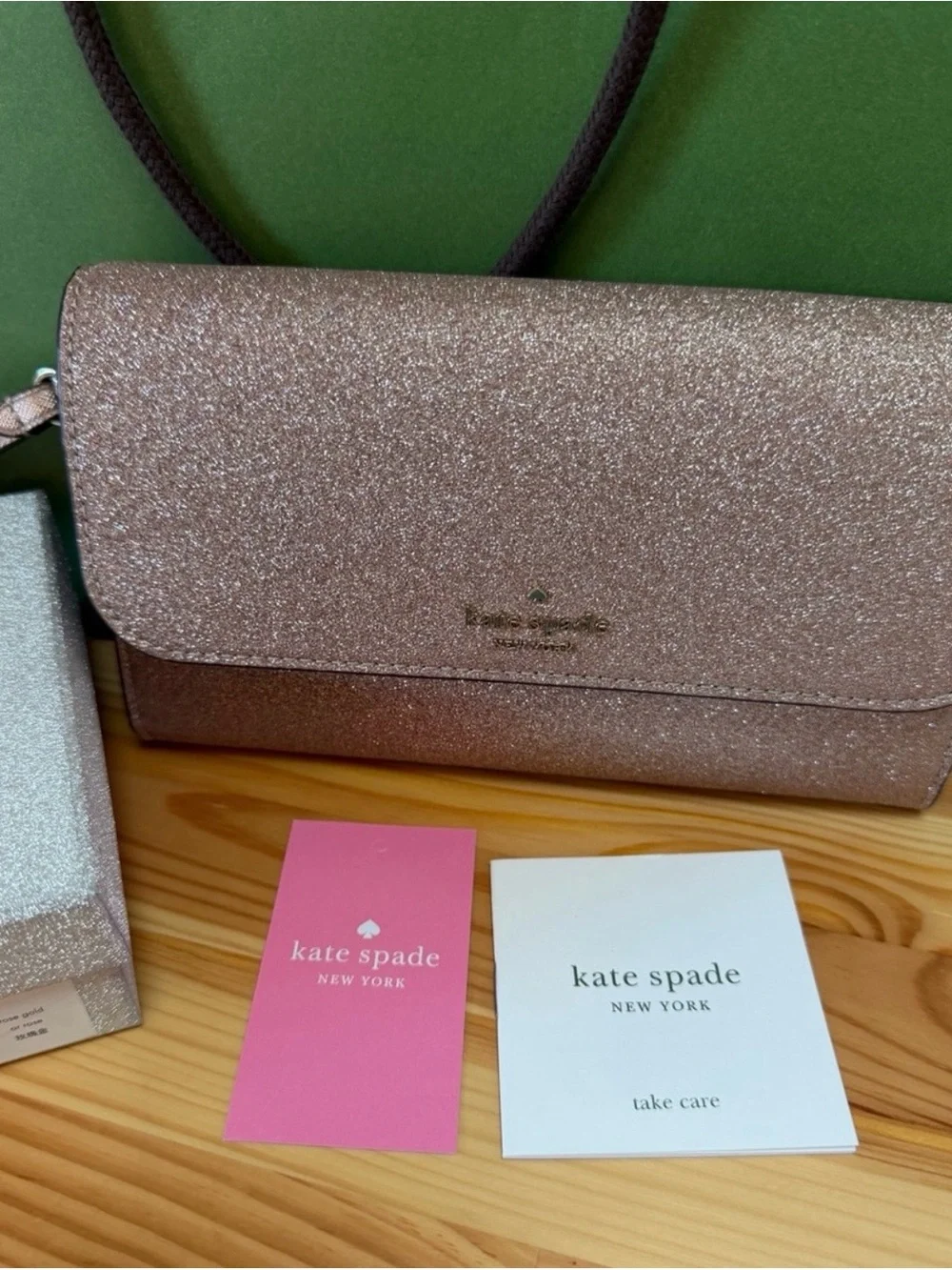 kate spade New York Glitter Wallet Clutch (s)
